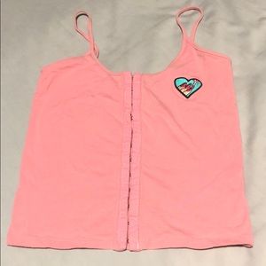 Pink crop top